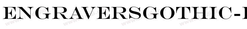 EngraversGothic-BT h字体转换